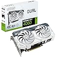 ASUS Dual GeForce RTX™ 4060 OC White Edition 8GB GDDR6 (PCIe 4.0, 8GB GDDR6, DLSS 3, HDMI 2.1a, DisplayPort 1.4a, 2.5-Slot Design, Axial-tech Fan Design, 0dB Technology, and More)