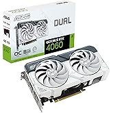 ASUS Dual GeForce RTX™ 4060 OC White Edition 8GB GDDR6 (PCIe 4.0, 8GB GDDR6, DLSS 3, HDMI 2.1a, DisplayPort 1.4a, 2.5-Slot De