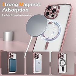 IAIYOXI Magnetic Clear Case for iPhone 15 Pro with