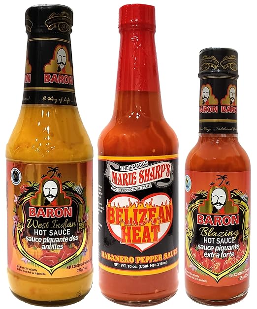 Caribbean Hot Sauce Gift Set (Pack of 3
