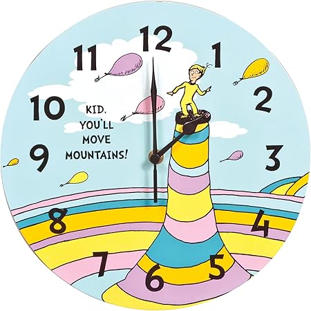 Tendencia Laboratorio Dr. Seuss reloj de pared Kid, You 'll Move