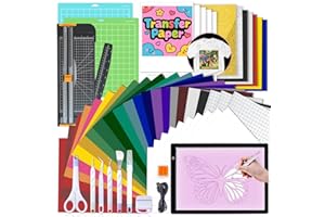 The All-in-One Accessories and Supplies Bundle for Makers and All Explore Air - Craft Kit with Weeding Tools, HTV Vinyl, Perm