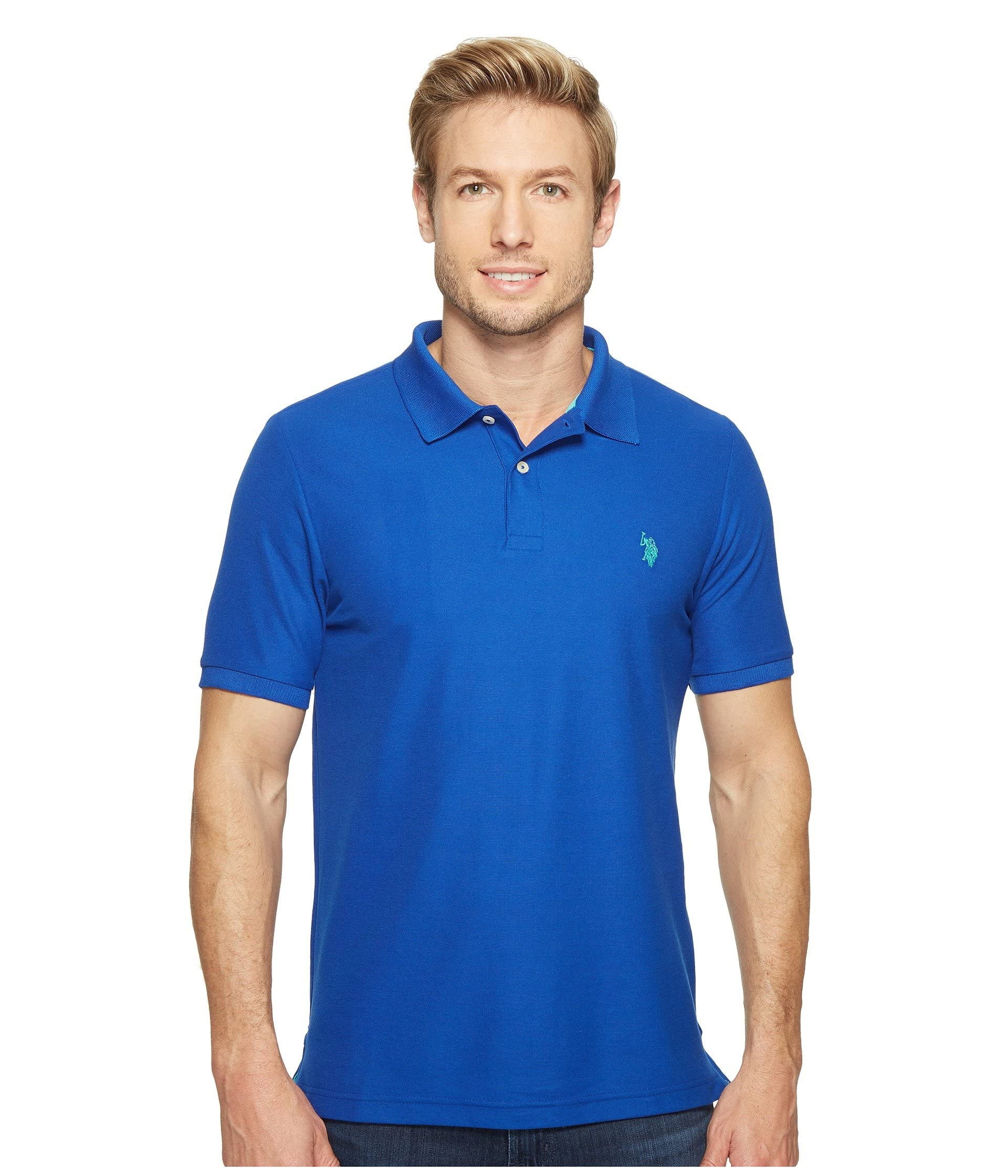 U.S. Polo Assn. Men's Ultimate Pique Polo, Blue
