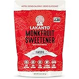 Lakanto Monkfruit Sweetener - 1:1 White Sugar Substitute, Zero Calorie, Keto Diet Friendly, Zero Net Carbs, Zero Glycemic, Ba