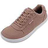 WHITIN Wide Toe Box Barefoot Sneakers for Women | Lightweight Canvas Minimalist Shoes