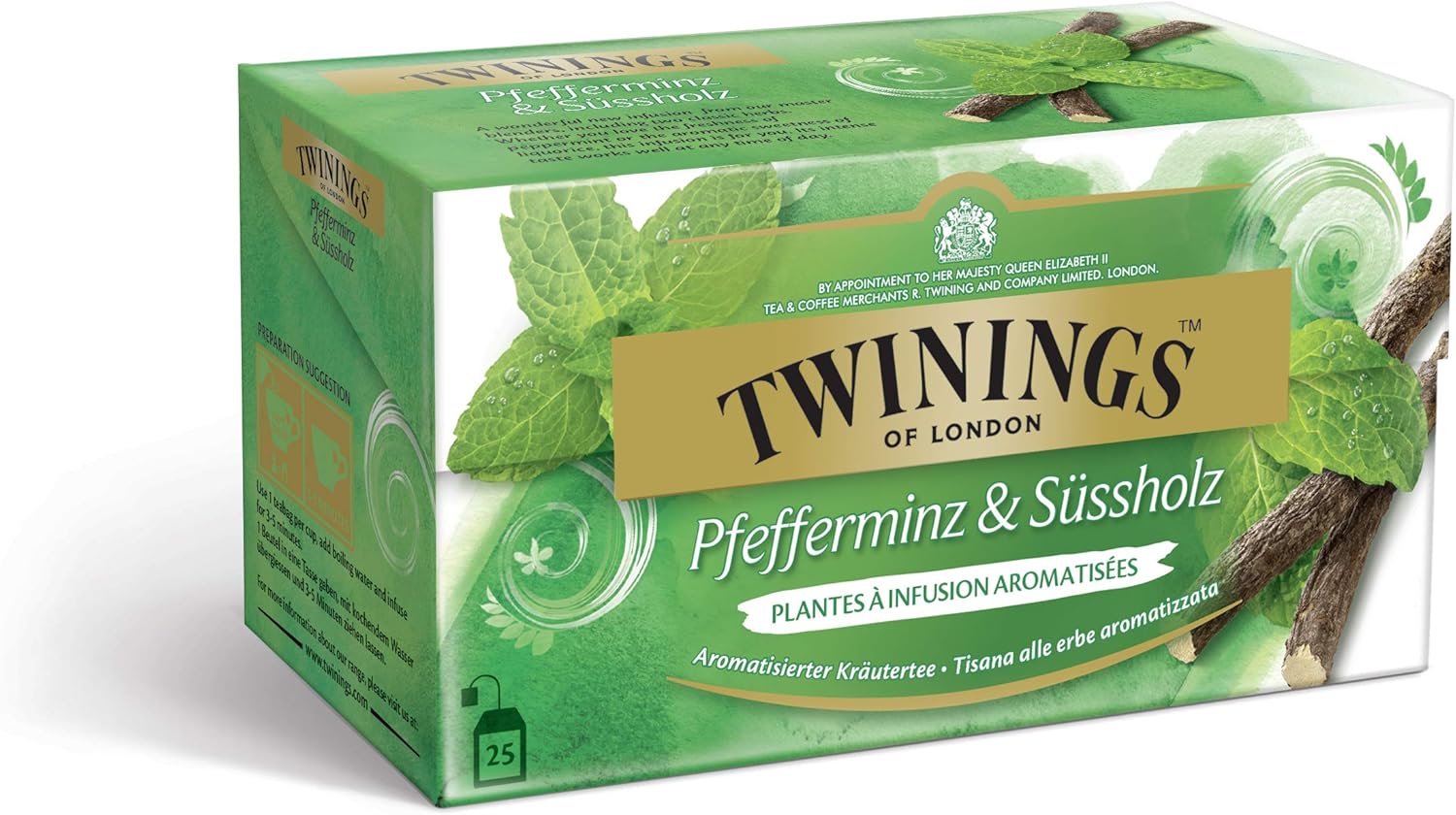 Twinings té de menta y regaliz 25 bolsitas de té: Amazon.es: Alimentación y bebidas