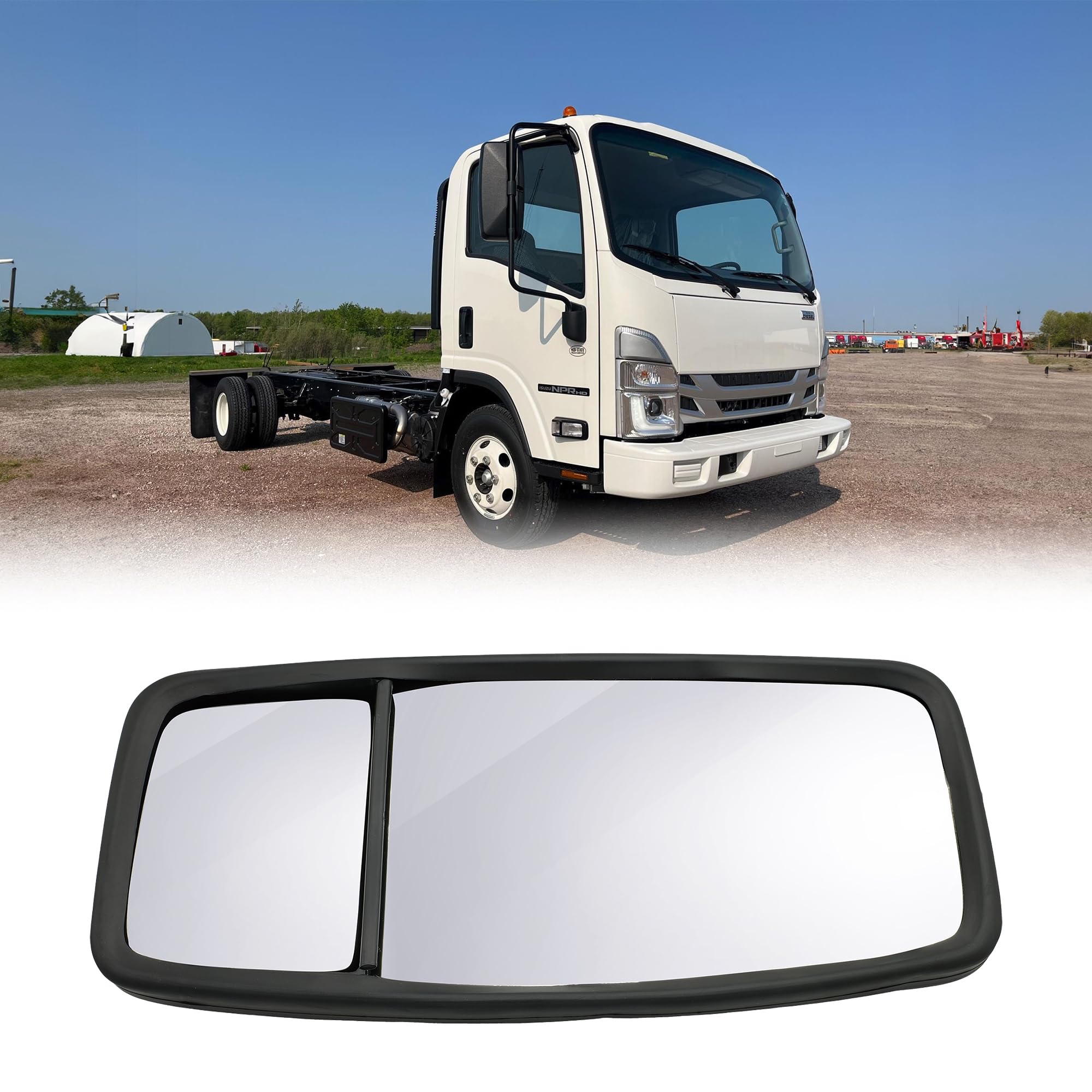 Photo 1 of NOVAPARTS Side Door Mirror Right Passenger Side 8980493140 for 2007-2023 Isuzu NPR NPR-HD NPR-XD NQR NRR Truck Mirrors