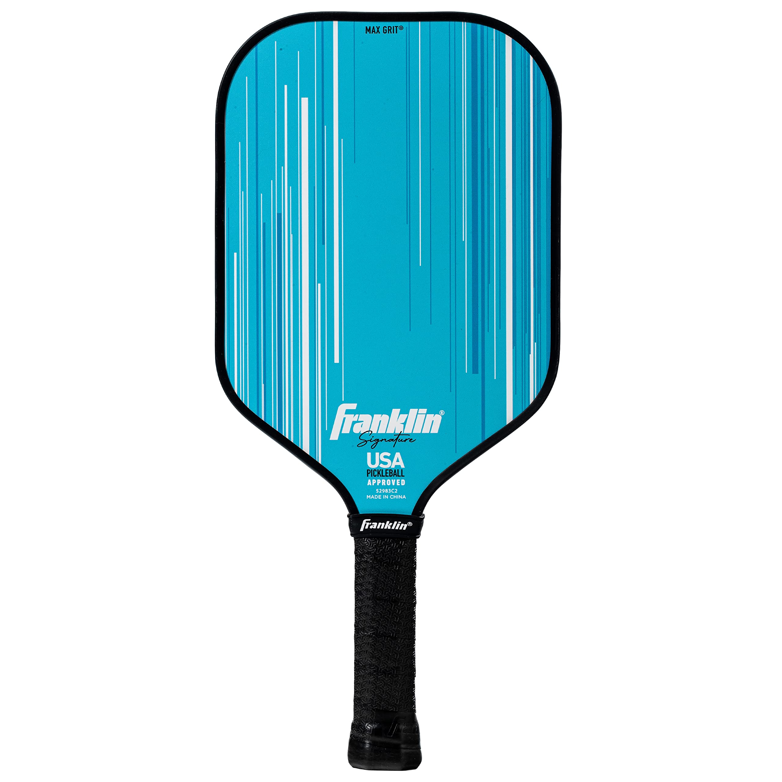 Franklin Sports Pro Pickleball Paddle - Signature Series with MaxGrit Surface - USAPA Approved - 13mm Polypropylene Core - Blue