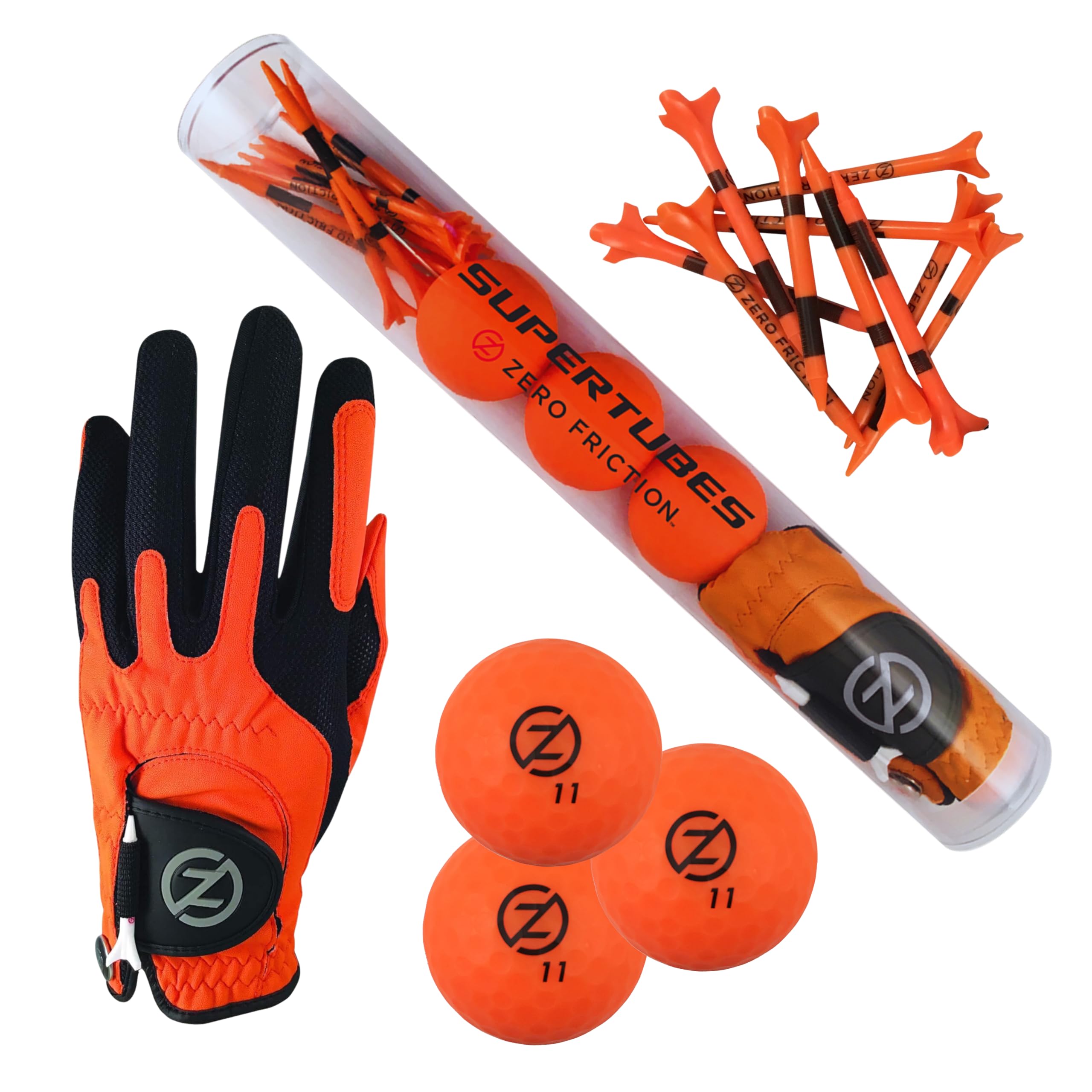 Zero Friction Men's, Neon Orange SuperTube, One Size
