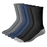 Hanes Men's Crew Socks, Double Tough Max Cushion