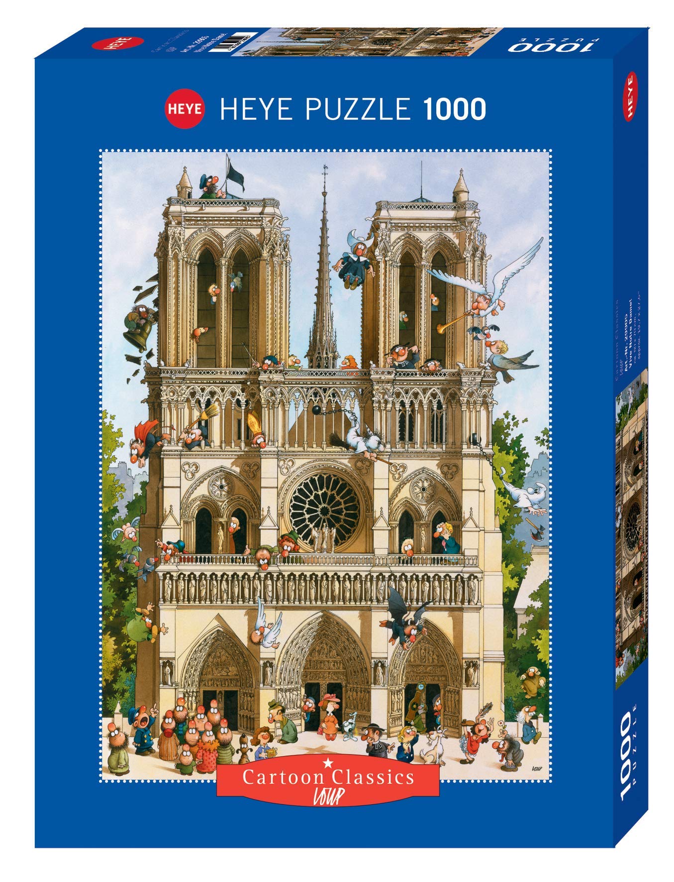 Heye Puzzles - Cartoon, 1000 Pc - Viva Notre Dame! Loup