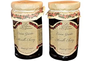 Set of 2 Jars, Les Confitures à la Ancienne, Cerise Griotte Confiture, French Morello Cherry Preserves, 9.5 oz
