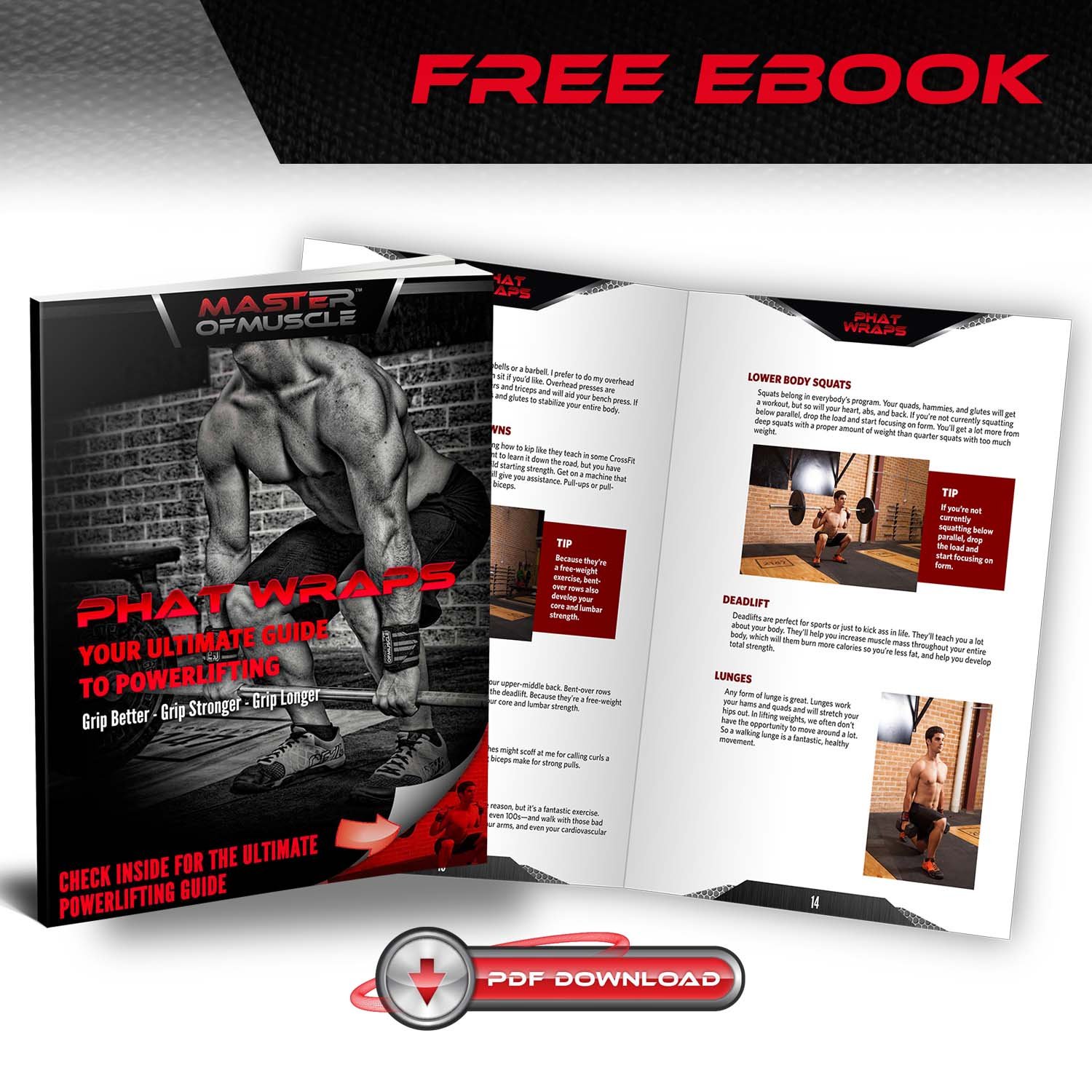 Wrist Wraps - Straps Your Wrists So You Can Smash Your Lifting Workout - Elastic Wrist Support For Weightlifting, BodyBuilding, Bench Press, Gym and More - For Women and Men - BONUS Powerlifting Guide