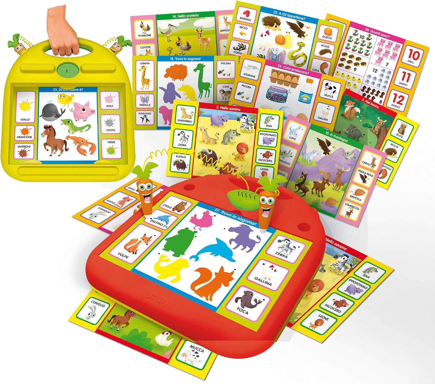 Lisciani Games - Carotina Small Quiz Many Friends Animals Game, Multicolor, 80021, Multi-coloured - Image 3