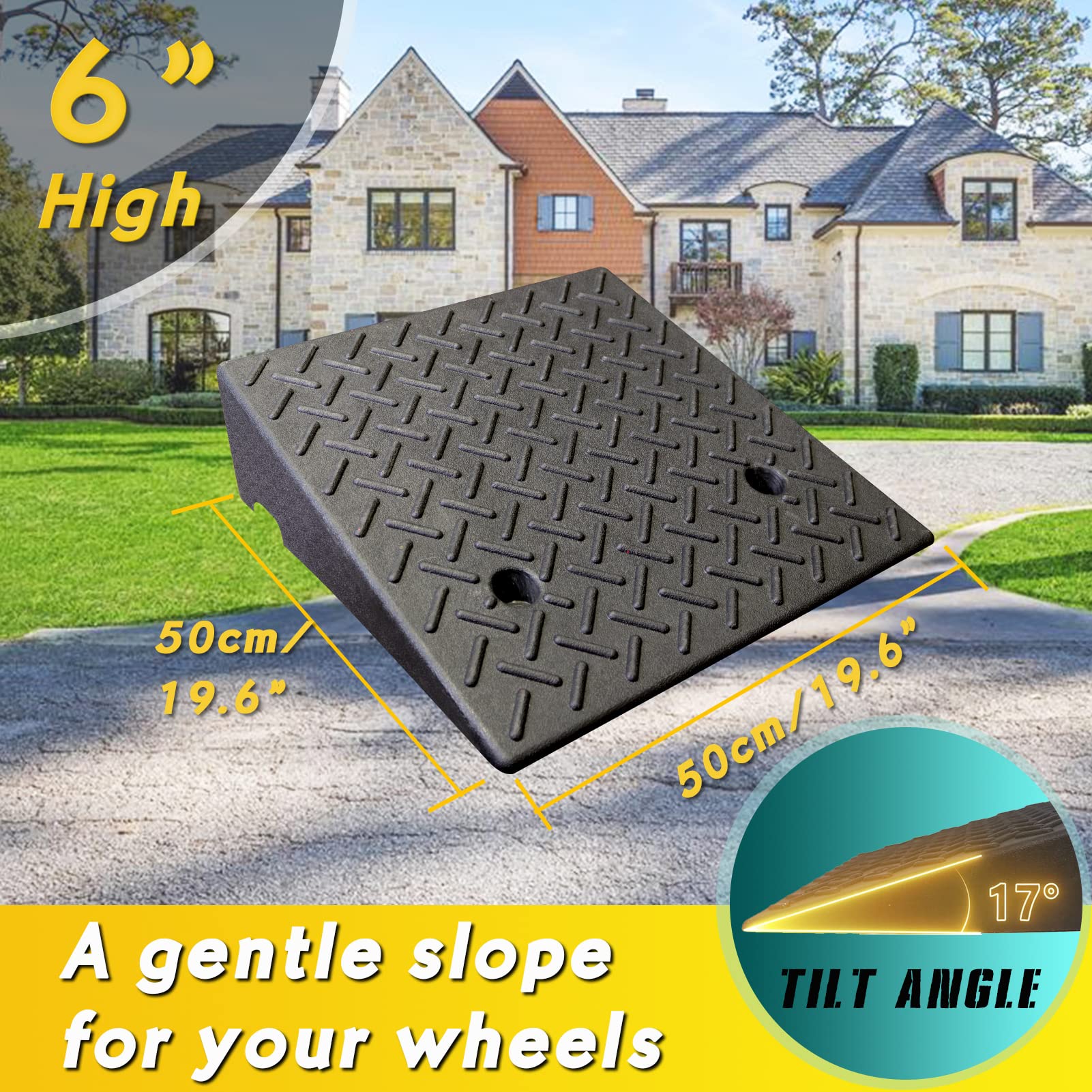 Grass Ramp Off Mua Lucosobie Driveway Curb Ramp - Portable Heavy Duty Rubber Shed ...