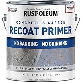Rust-Oleum Concrete &amp; Garage Recoat Primer, Gray, 1 Gal | No sanding or grinding required, Prime and topcoat in 1 day, Covers up to 400 sq ft, Low odor formula
