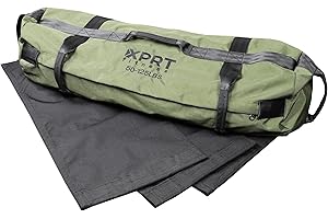 XPRT Fitness Workout Sandbag for Heavy Duty Workout Cross Training 7 Multi-positional Handles - Color Army Green/Black/Camo