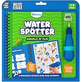 Skillmatics Reusable Search & Find Book - Water Spotter, Easter Basket Stuffers, Mess-Free, Paint with Water Kits, Fun Learning Activity, Animals, Travel Toy, Gifts for Boys & Girls Ages 4, 5, 6, 7, 8