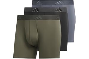 adidas Men's Stretch Cotton Boxer Brief Underwear (3-Pack) -2020