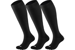 Blicount Cotton Compression Socks for Women&Men 15-20mmHg Knee High Cute Support Sock for Nurses, Pregnancy, Travel