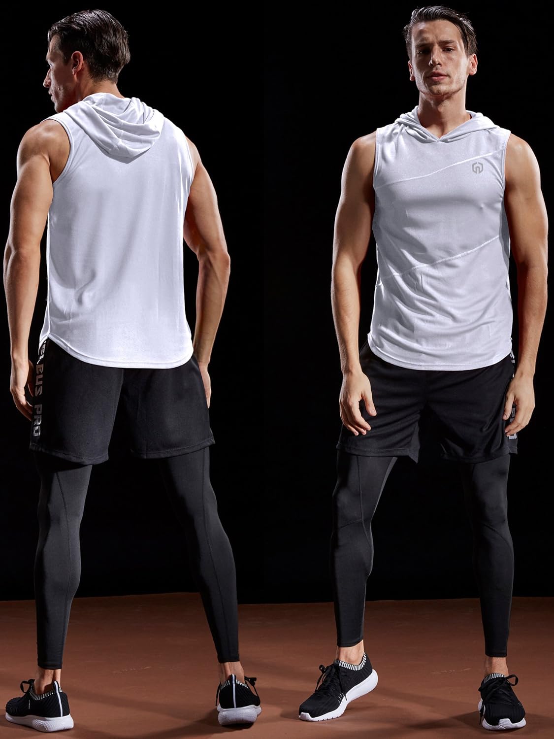 Neleus Workout Athletic Muscle Tank with Hoods Pack of 3 at  Men’s Clothing store