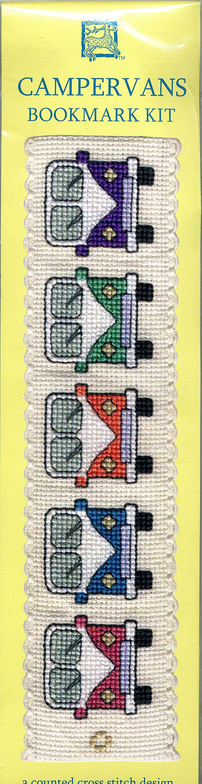 Textile Heritage CAMPERVANS BOOK MARK CROSS STITCH KIT