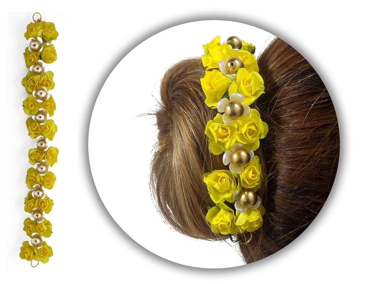 Buy Ekan Artifical Hair Gajra For South Indian Women Wedding Hair