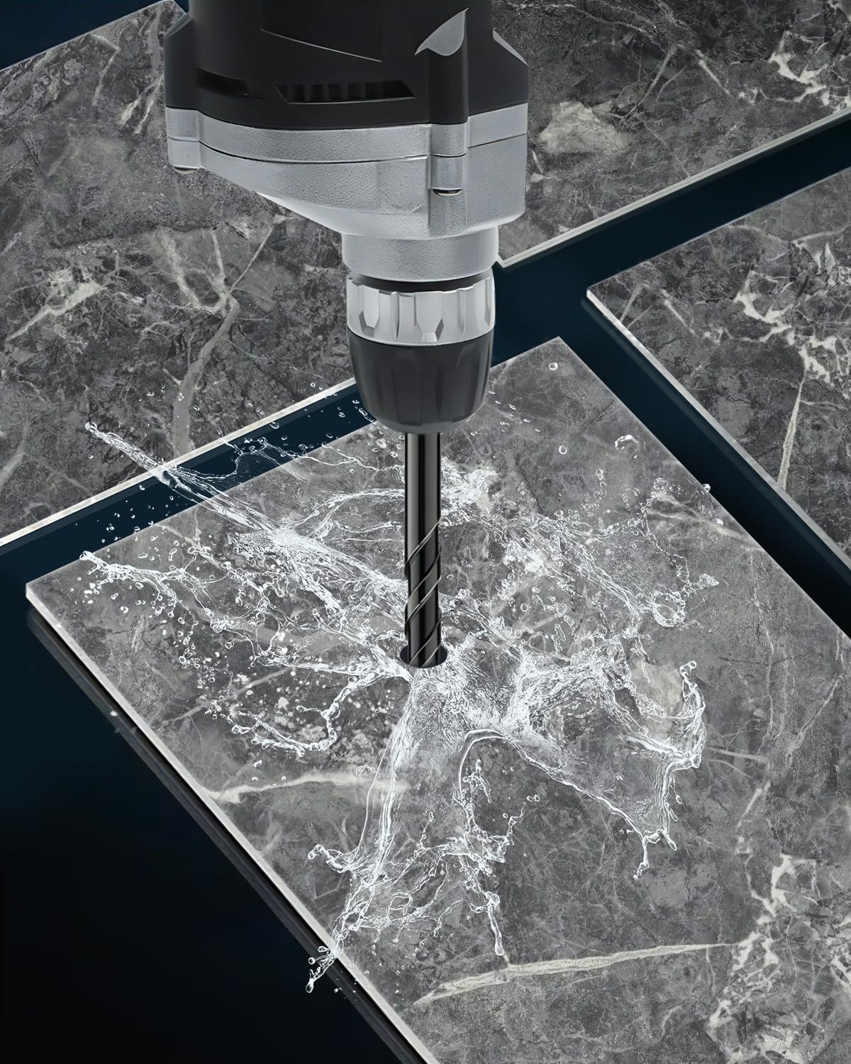 Fliesenbohrer, Lytool 10 tlg.Glasbohrer Steinbohrer Bohrer Set mit Sechskantschaft Universalbohrer für Metall Ziegel Glas Kunststoff Holz, Ø 3-12 mm 6