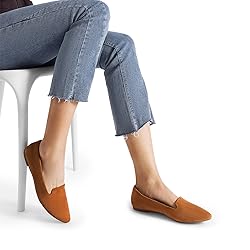 DREAM PAIRS Women's Flats, Pointed Toe Slip-On