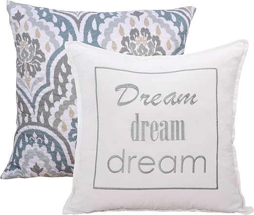 Amazon Com Home Soft Things Tivoli Ikat Throw Pillow Set 20 X