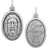 100 Holy Face Medals — Oval Silver-Plated Bulk Medals Made in Italy - Catholic Gifts for Evangelization