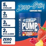 Applied Nutrition Pump Zero Pre Workout - Caffeine Free 375g Fruit Burst view 3