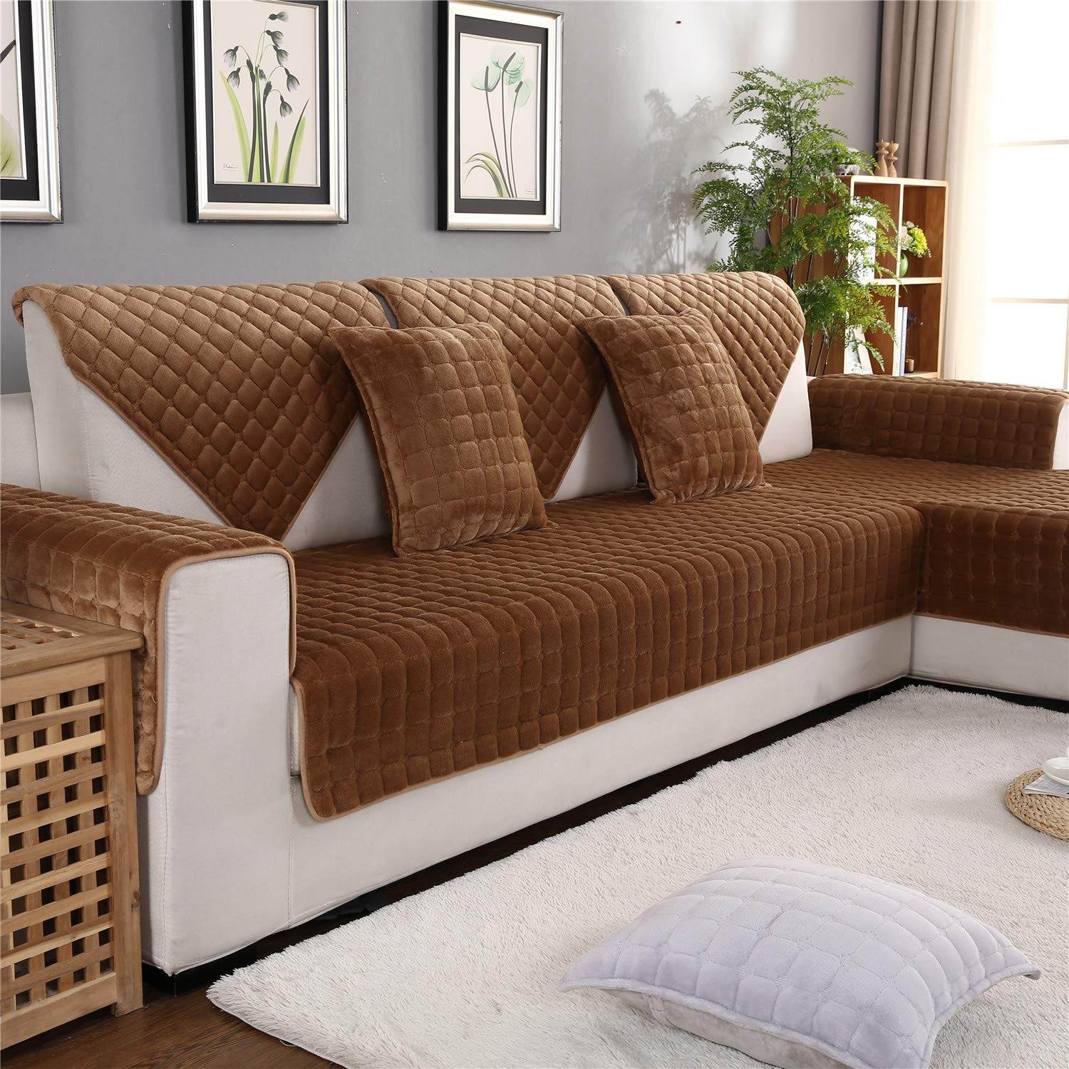 Best sofa cover for pets non slip with pockets