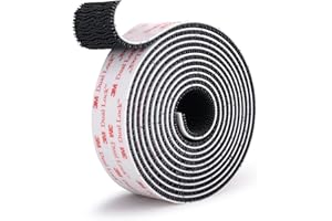NDCADHESIVE Dual Lock SJ3550 Made of 3M Heavy Duty Reclosable Fastener 1" x 7.5Ft Industrial Strength Mounting Strips Self Mating Interlocking Hook with Strong Adhesive for Indoor Outdoor Home Office Deco