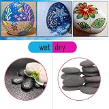 Hisredsun Flat River Rocks 2-3 Inch 48 Pcs for Painting Craft Decor view 3