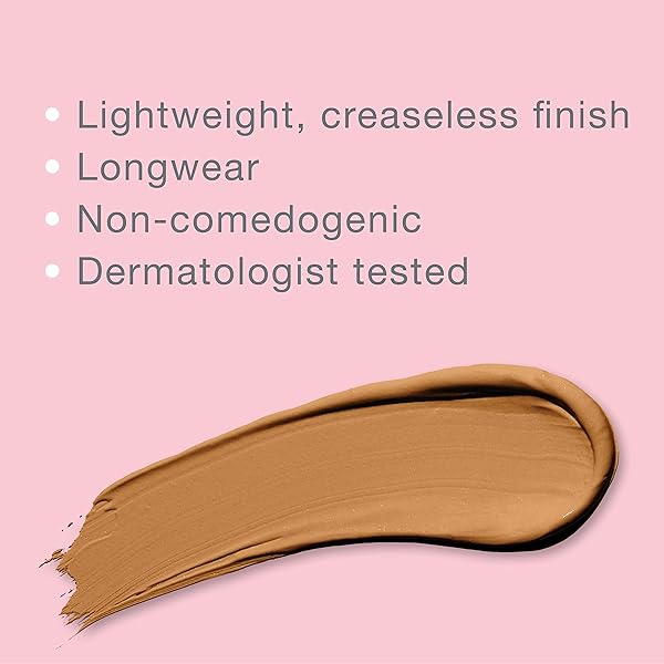 NEUTROGENA HEALTHY SKIN RADIANT BRIGHTENING CREAM WITH PEPTIDES & VITAMIN E ANTIOXIDANT, LIGHTWEIGHT PERFECTING CONCEALER CREAM, NON-COMEDOGENIC, ESPRESSO DEEP 03 WITH NEUTRAL UNDERTONES, 0.24 OZ