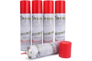 Jo Chef Butane Fuel Refill, 150 ml 5.07 oz, Lighter Butane Fuel Canister, Butane Gas Refill for Kitchen Torch, Lighter, Brûlée Kitchen Blow Torch (5 Canisters)
