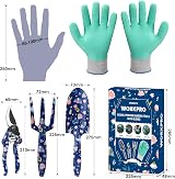 WORKPRO 4 Piece Garden Tools Set Stainless Steel Hand Tools with Ergonomic view 2