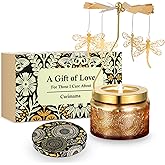 Dragonfly Gift for Women, Funny Birthday Gifts for Sister, Candel Set Presents for Her, Rotating Scented Candle for Mom, Valentines Day Gift Ideas for Wife Girlfriend