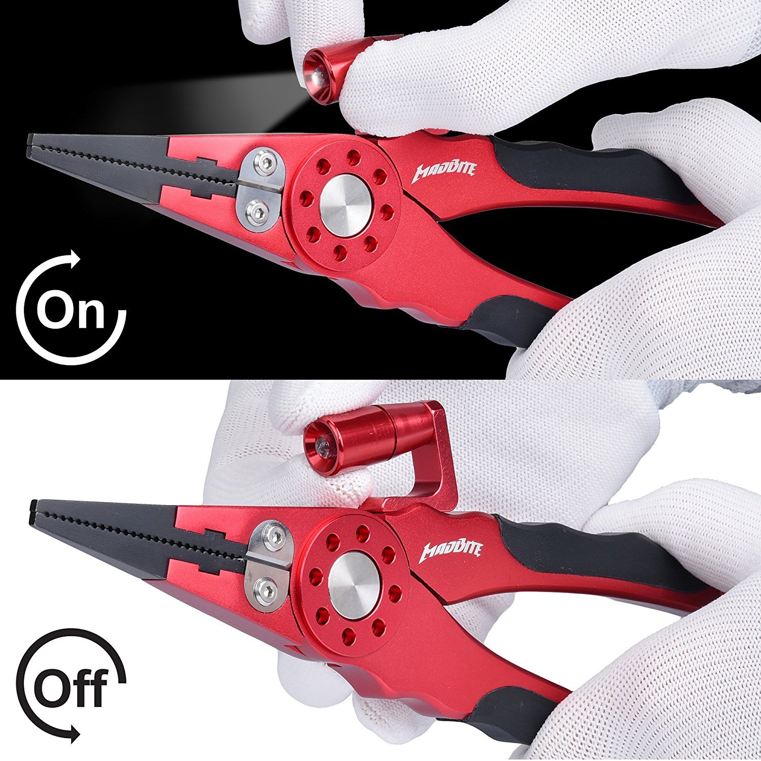 madbite kastking aluminum fishing pliers