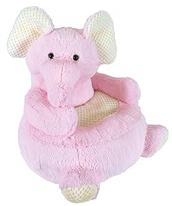 Stephan Baby Plush Nursery Decor Chair, Pink Elephant