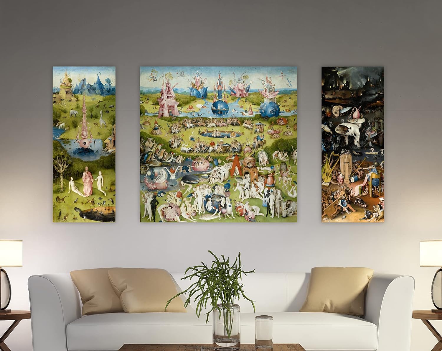 Garden of Earthly Delights, Hieronymus Bosch, Bosch Canvas Print, Hieronymus Bosch Art (28