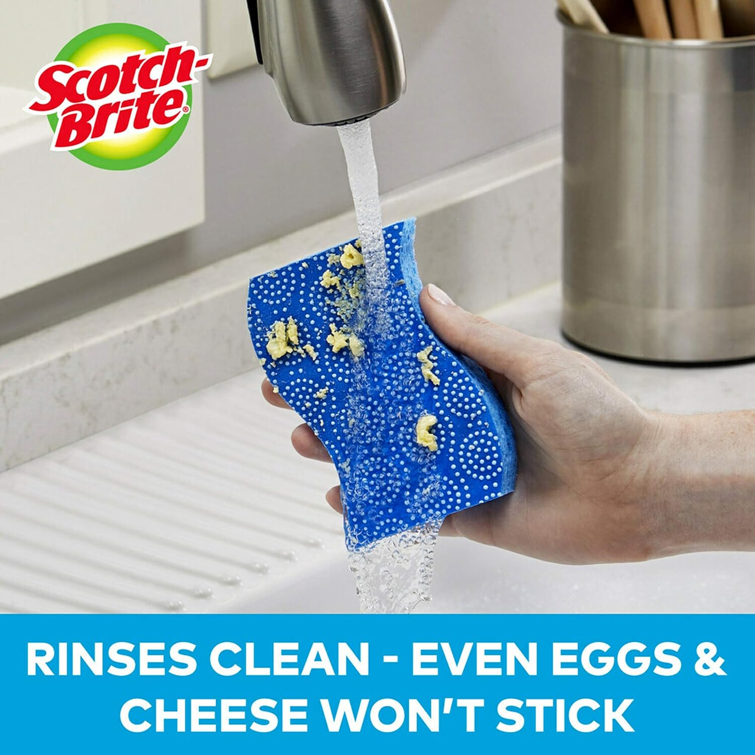 Scotch-Brite Scrub Dots Non-Scratch Scrub Sponge, 6 Scrub Sponges: Health & Personal Care