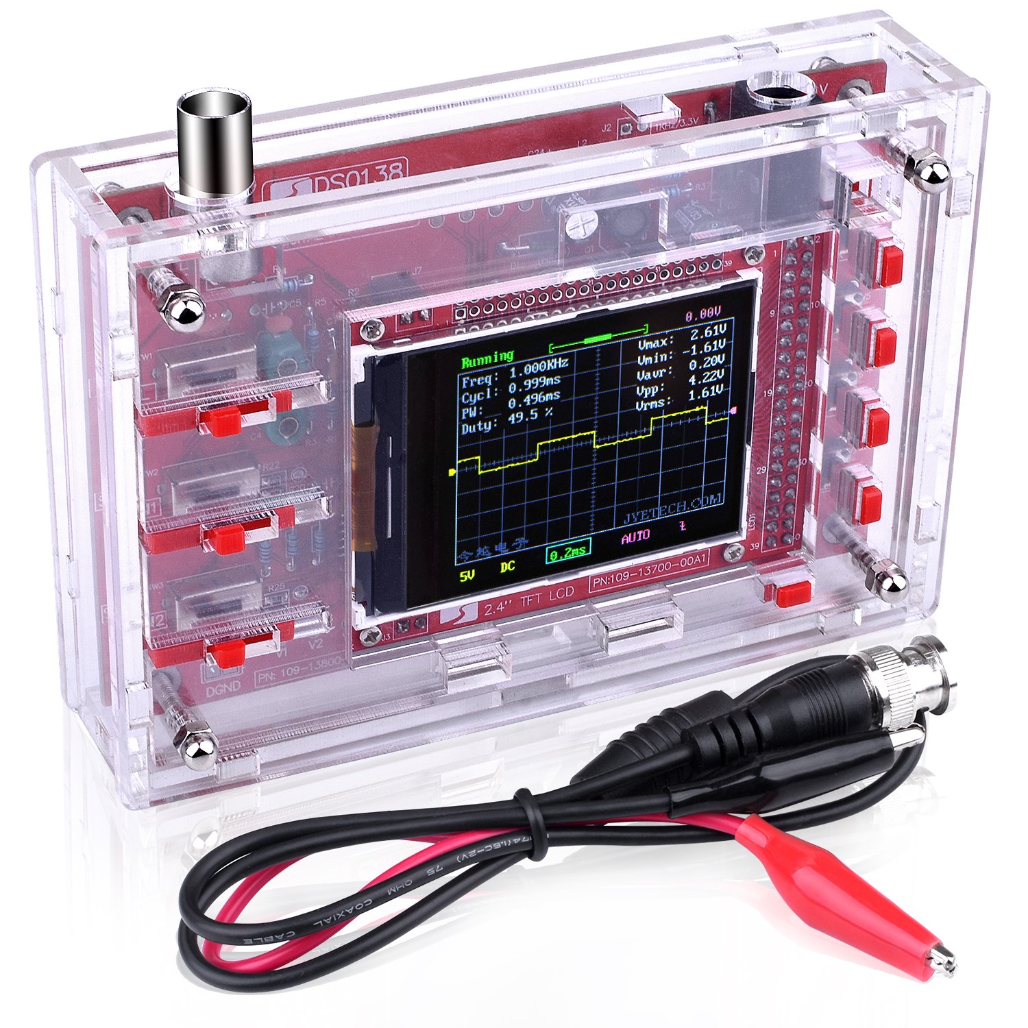 Kit Osciloscopio Digital DSO  Cáscara  Código Abierta  inch TFT