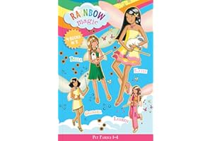 Rainbow Magic Pet Fairies Books #1-4: Katie the Kitten Fairy, Bella the Bunny Fairy, Georgia the Guinea Pig Fairy, Lauren the Puppy Fairy