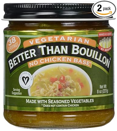 Amazon Com Better Than Bouillon Bouillon No Chicken Base Vegetarian 8 Oz Pack Of 2 Grocery Gourmet Food