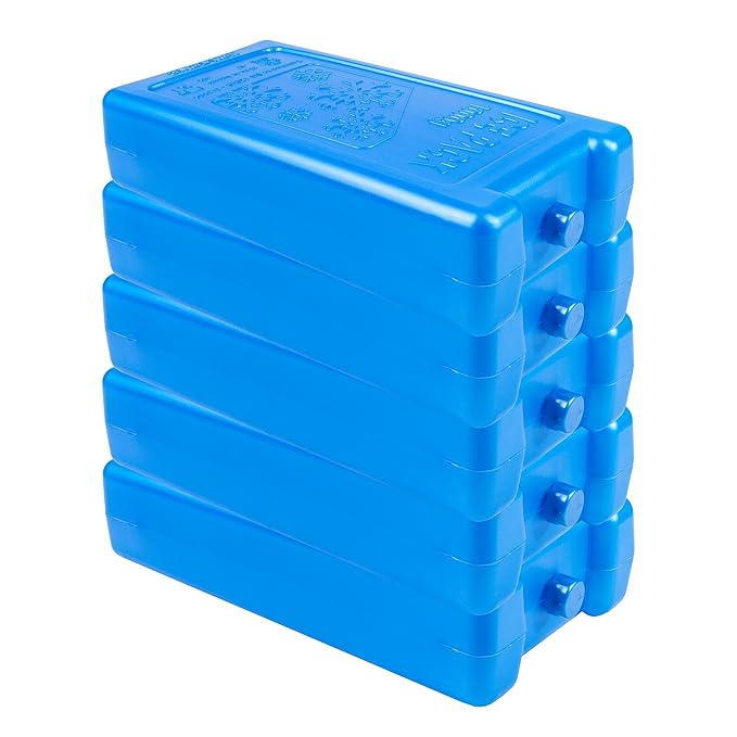 White Hinge 5x Large 1000ml Freezer Block Use With Cool Bag To Keep