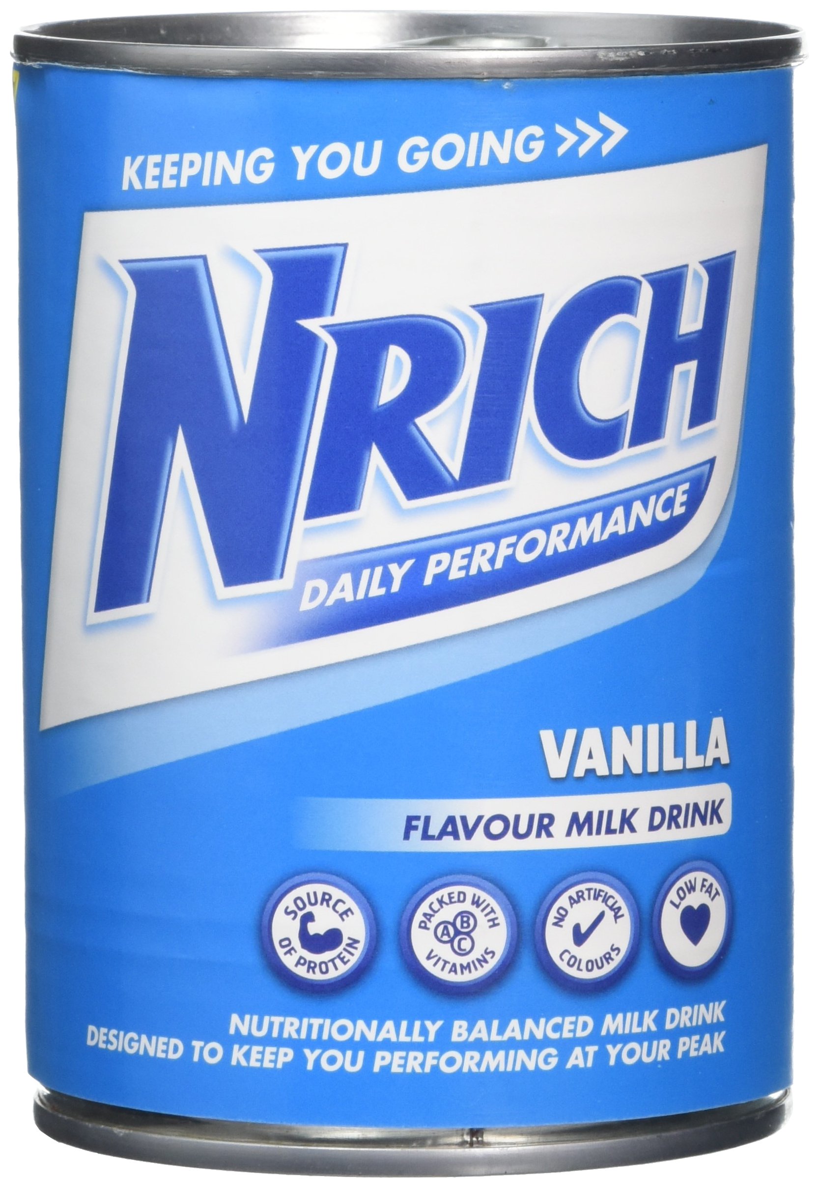 Nrich Vanilla Flavour Milk Drink, 12 x 400g