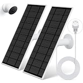 Loqdivr Solar Panel for Google Nest Camera, 2Pack Upgraded Solar Power Charger for Google Nest Cam Indoor &amp; Outdoor(Battery Version), Flexible Solar Panels with IP65 Waterproof 13.1Ft Charging Cable