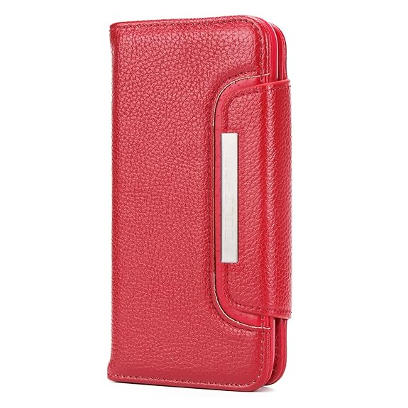 Handyhülle Handytasche mit Geldbörse iPhone 7 8 Plus X XS MAX XR Samsung Galaxy S8 S9 Plus mit Kredit Karten Fach Geldklammer